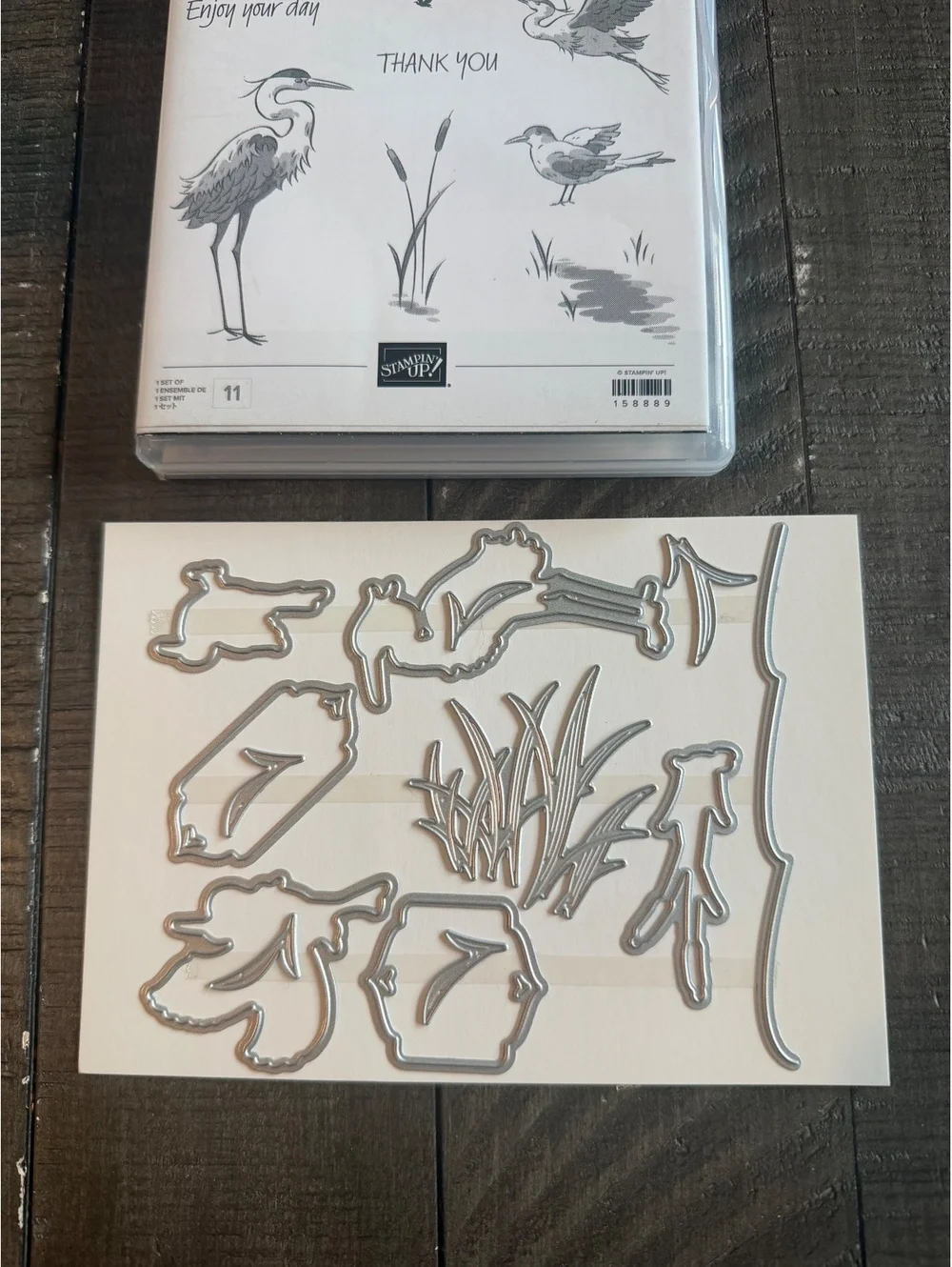 Stampin’ Up Heron Habitat stamp set and Heron Dies die cut set